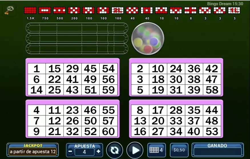 Bingo online en Codere Casino México